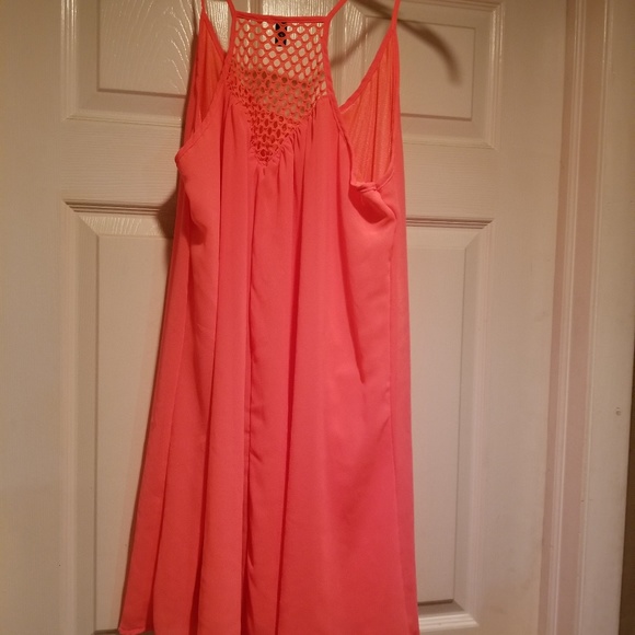 Coral summer dress - Picture 2 of 4